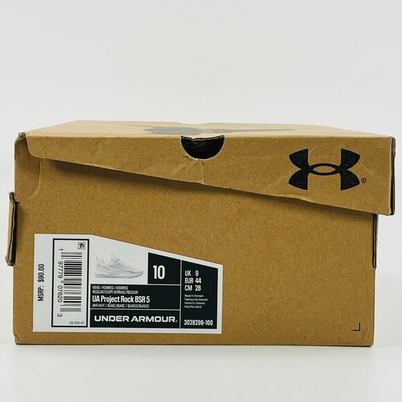 Under Armour Project Rock BSR 5 'White' 3028296-100 size 10 - Picture 8 of 8